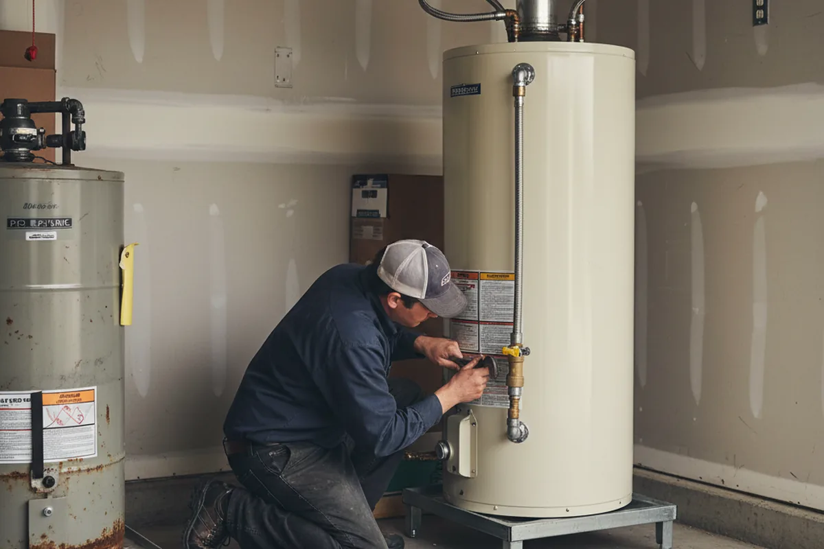 Water heater and shutoff valve replacement in Santaquin